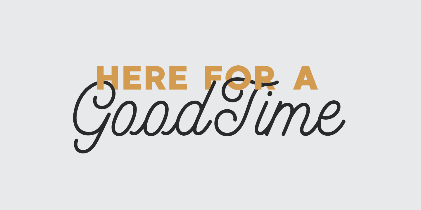 Beispiel einer MADE GoodTime Grotesk-Schriftart