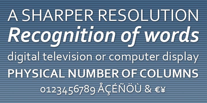 Beispiel einer Corbel Italic-Schriftart