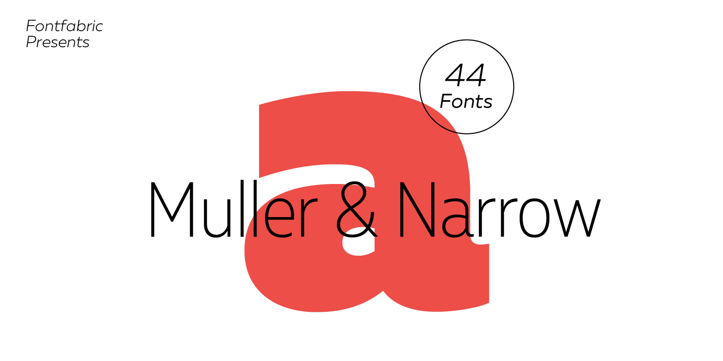 Beispiel einer Muller Thin Italic-Schriftart