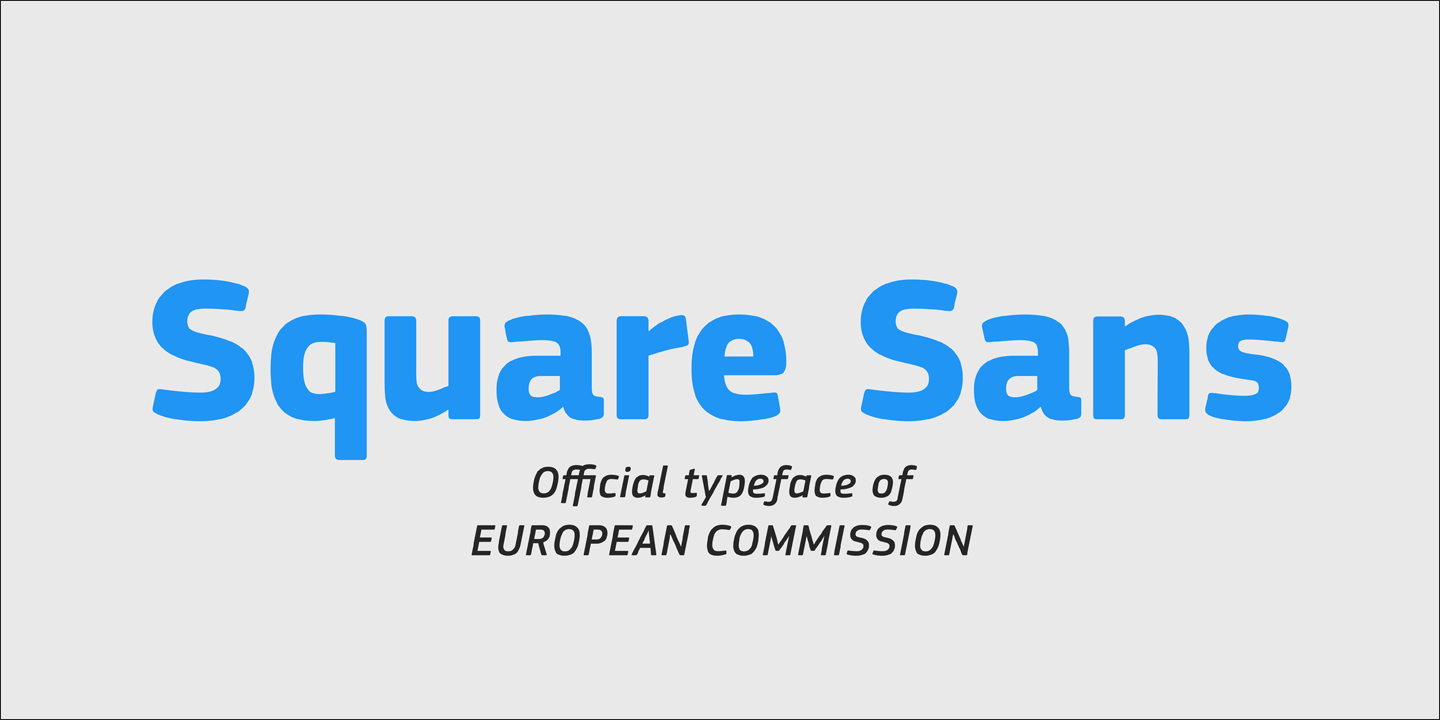 Beispiel einer PF Square Sans Pro-Schriftart
