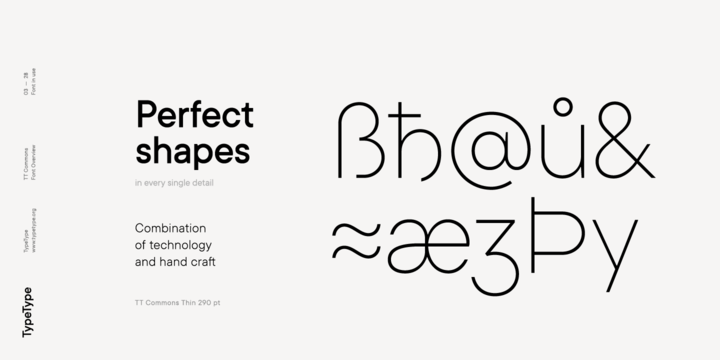 Beispiel einer TT Commons  Black Italic-Schriftart