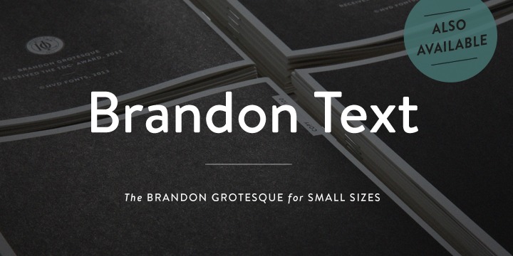 Beispiel einer Brandon Grotesque Thin-Schriftart