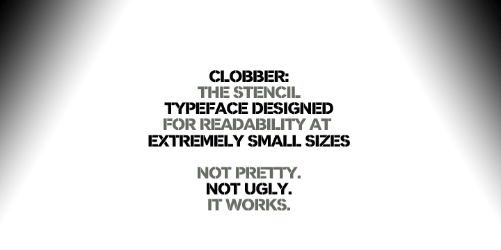 Beispiel einer Clobber Grotesk  Italic-Schriftart