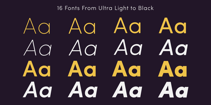 Beispiel einer Sofia Pro Light Italic-Schriftart