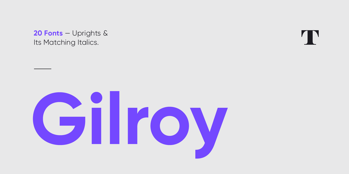 Beispiel einer Gilroy Semibold Italic-Schriftart