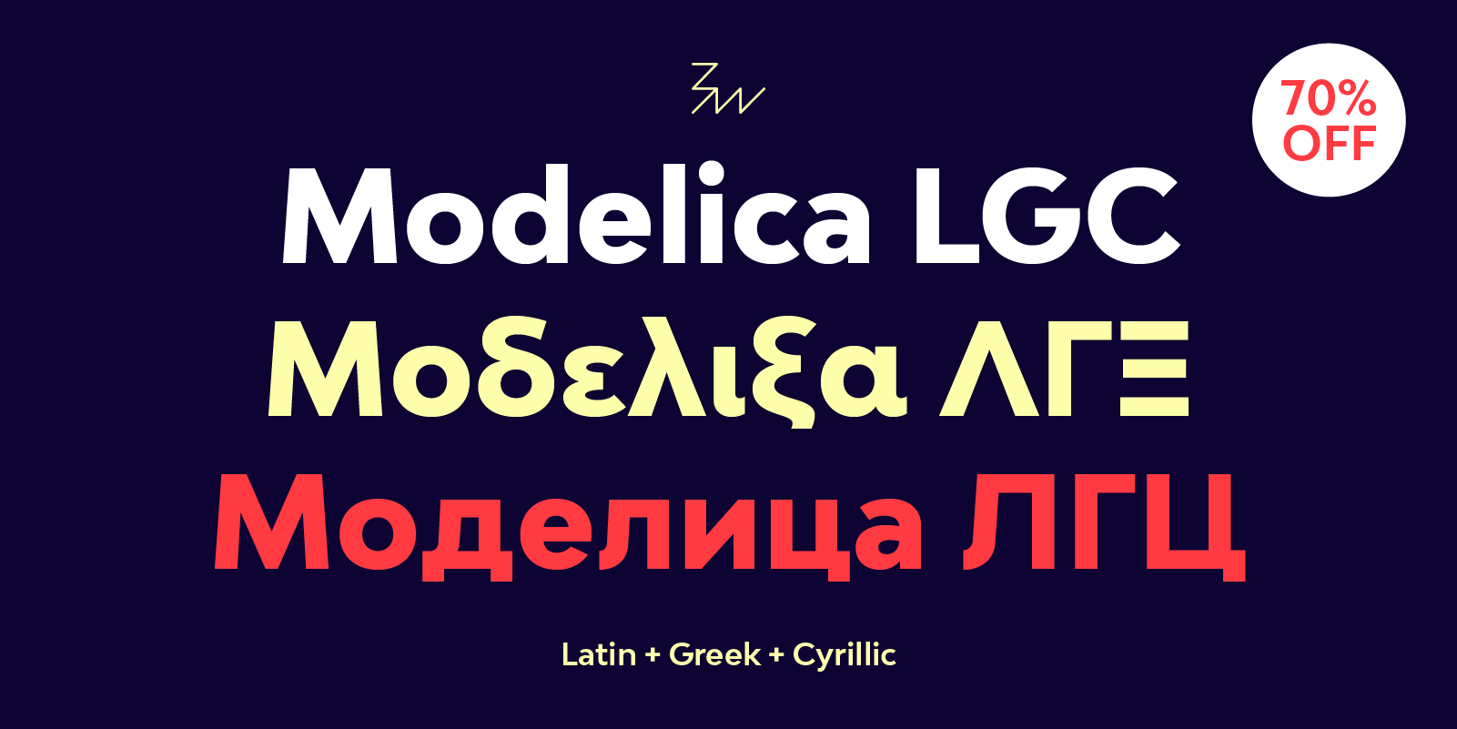 Beispiel einer Bw Modelica Medium-Schriftart