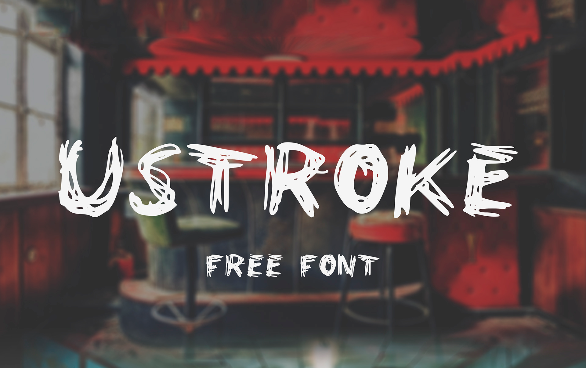 Beispiel einer Ustroke-Schriftart