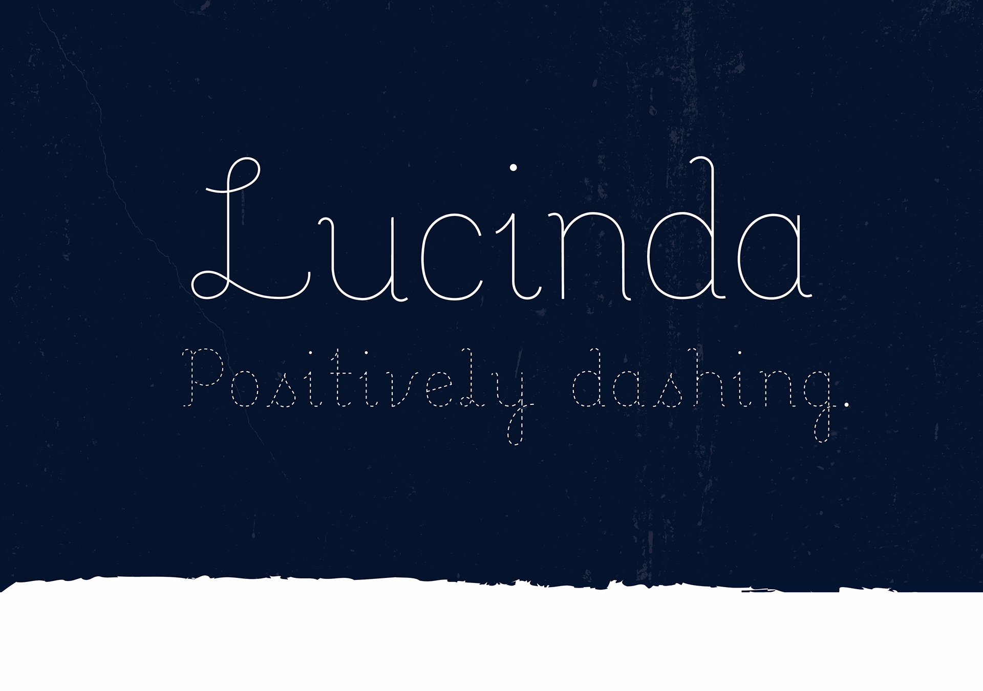 Beispiel einer Lucinda-Schriftart