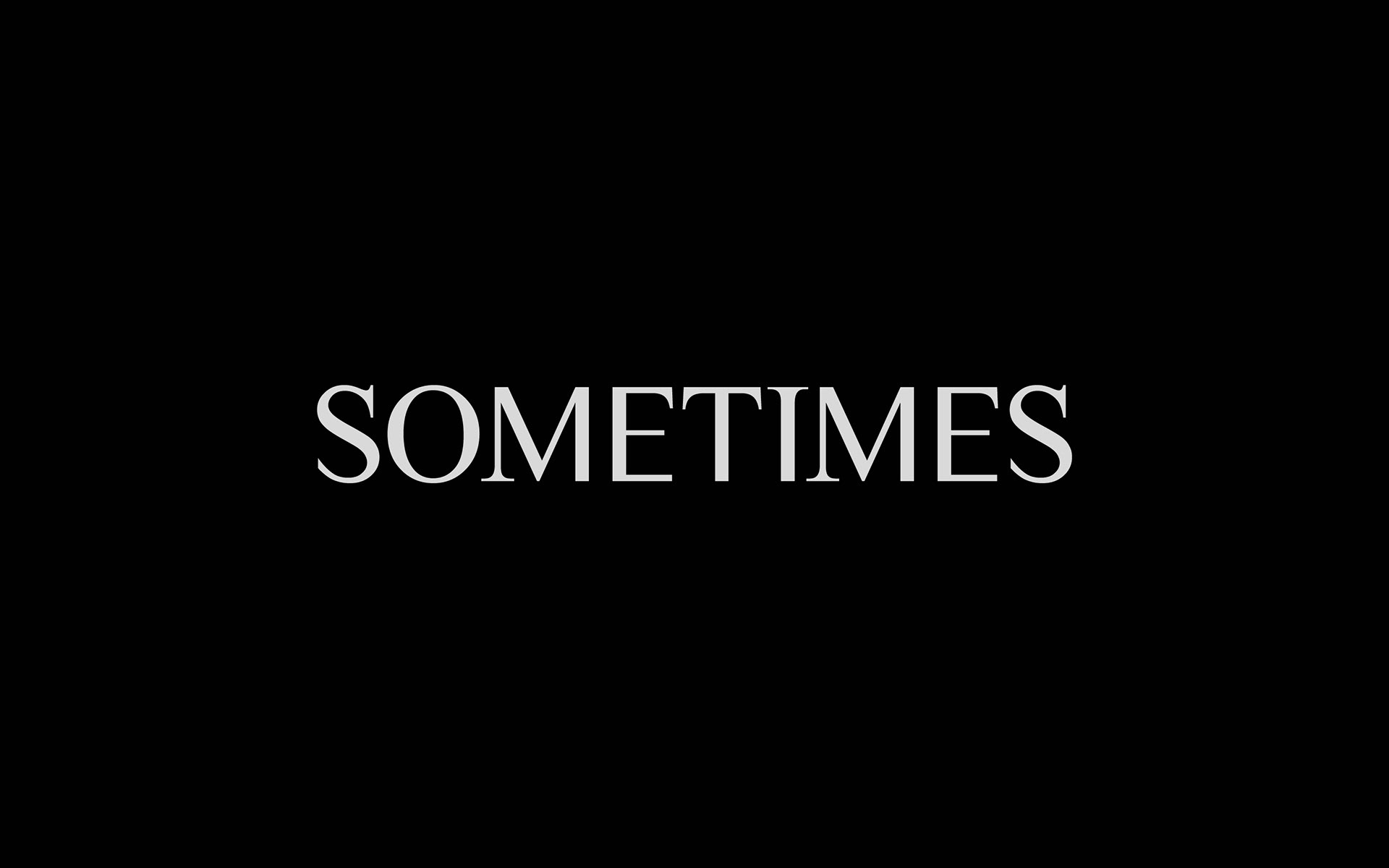 Beispiel einer Sometimes-Schriftart