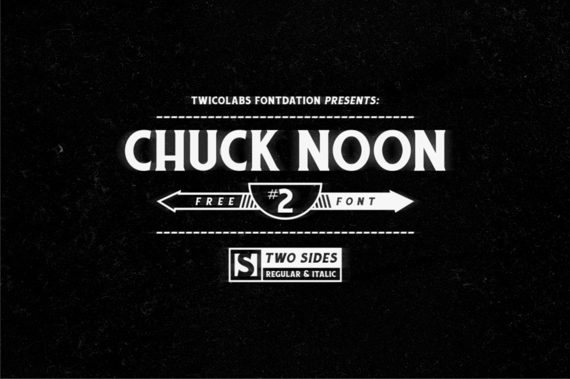 Beispiel einer Chuck Noon 2-Schriftart