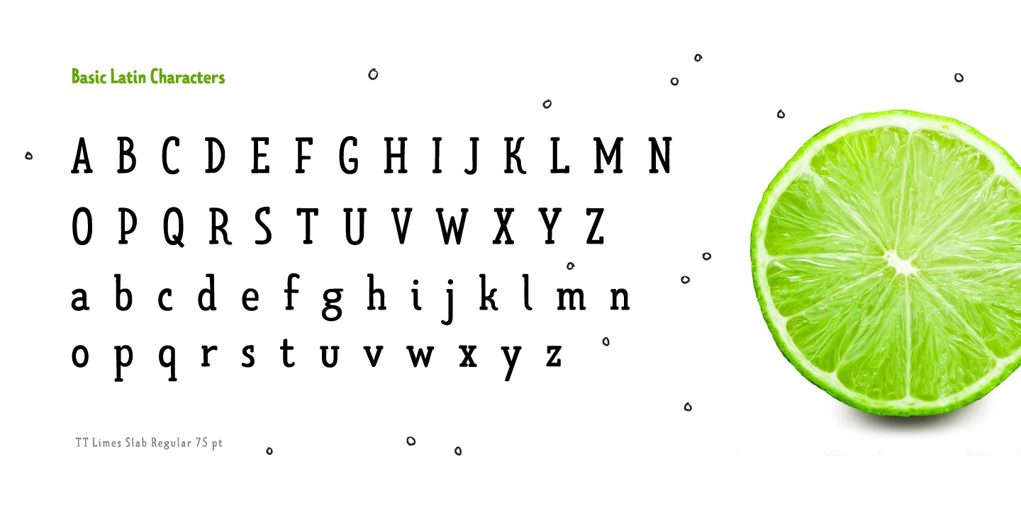 Beispiel einer TT Limes Slab Regular  -Schriftart