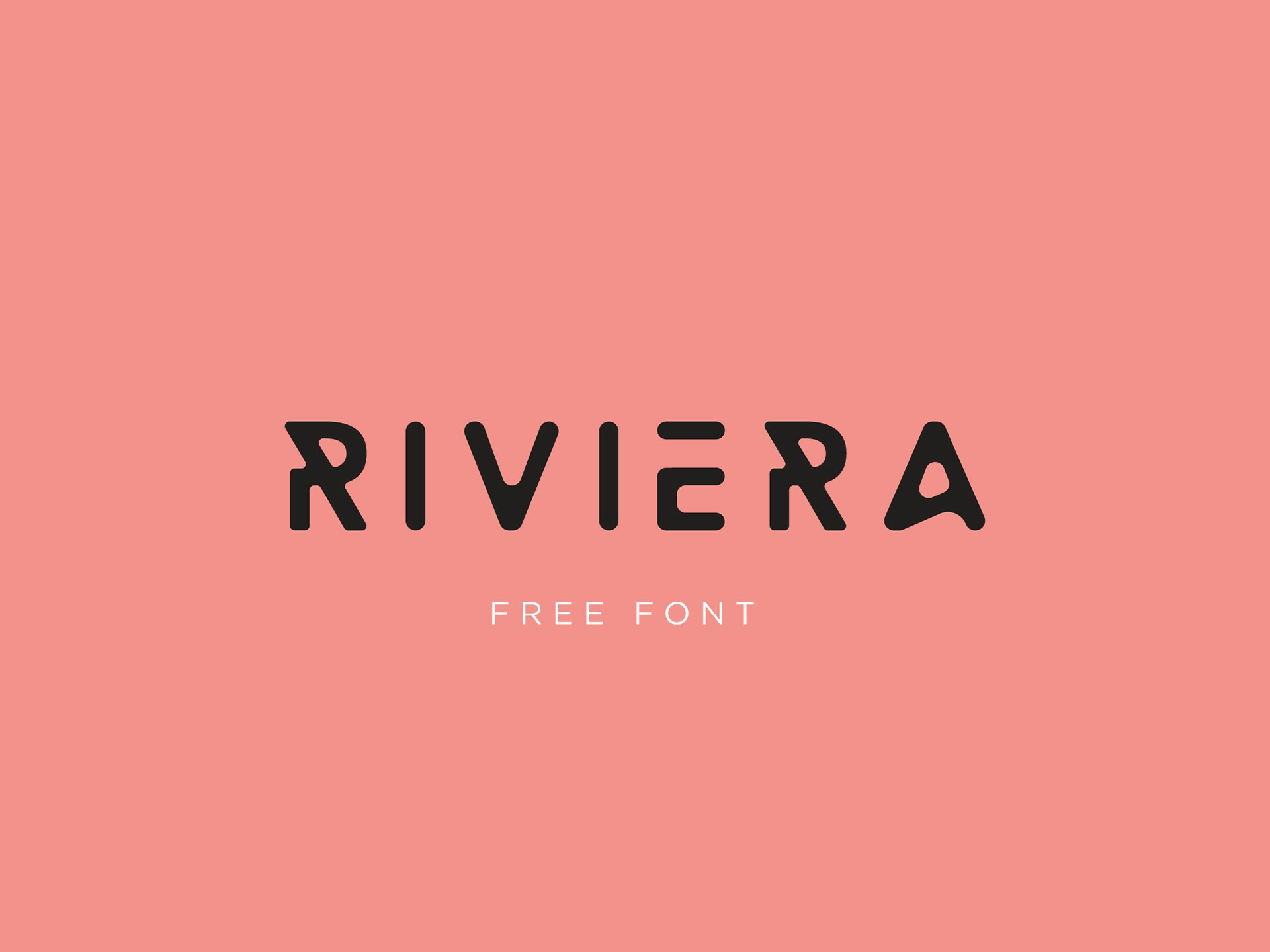 Beispiel einer Riviera-Schriftart