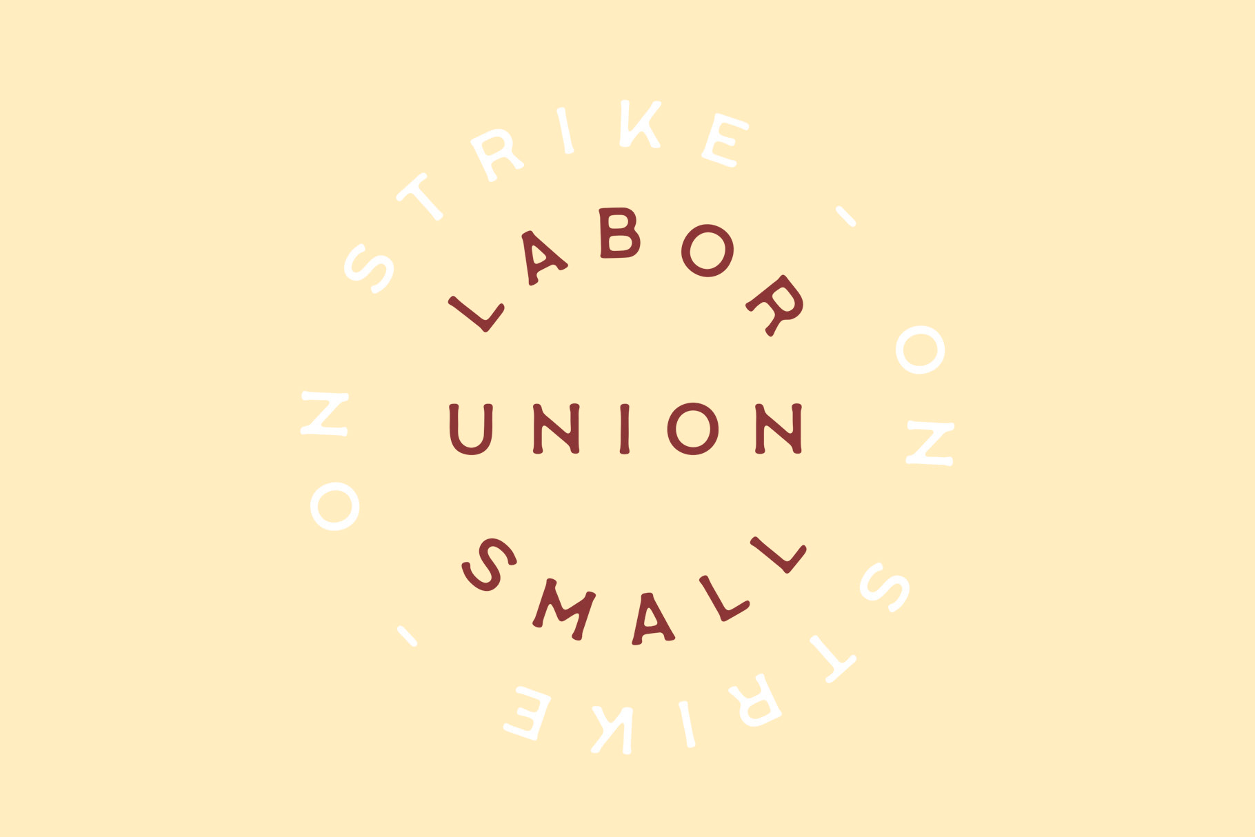 Beispiel einer Labor Union Small-Schriftart