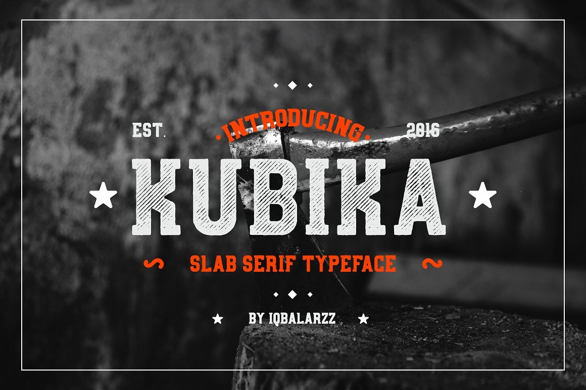 Beispiel einer Kubika-Schriftart