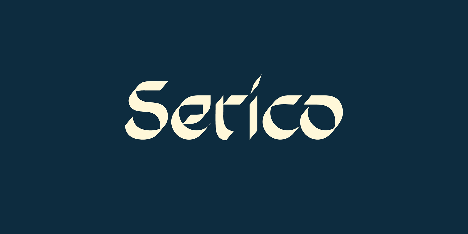 Beispiel einer Serico Regular-Schriftart