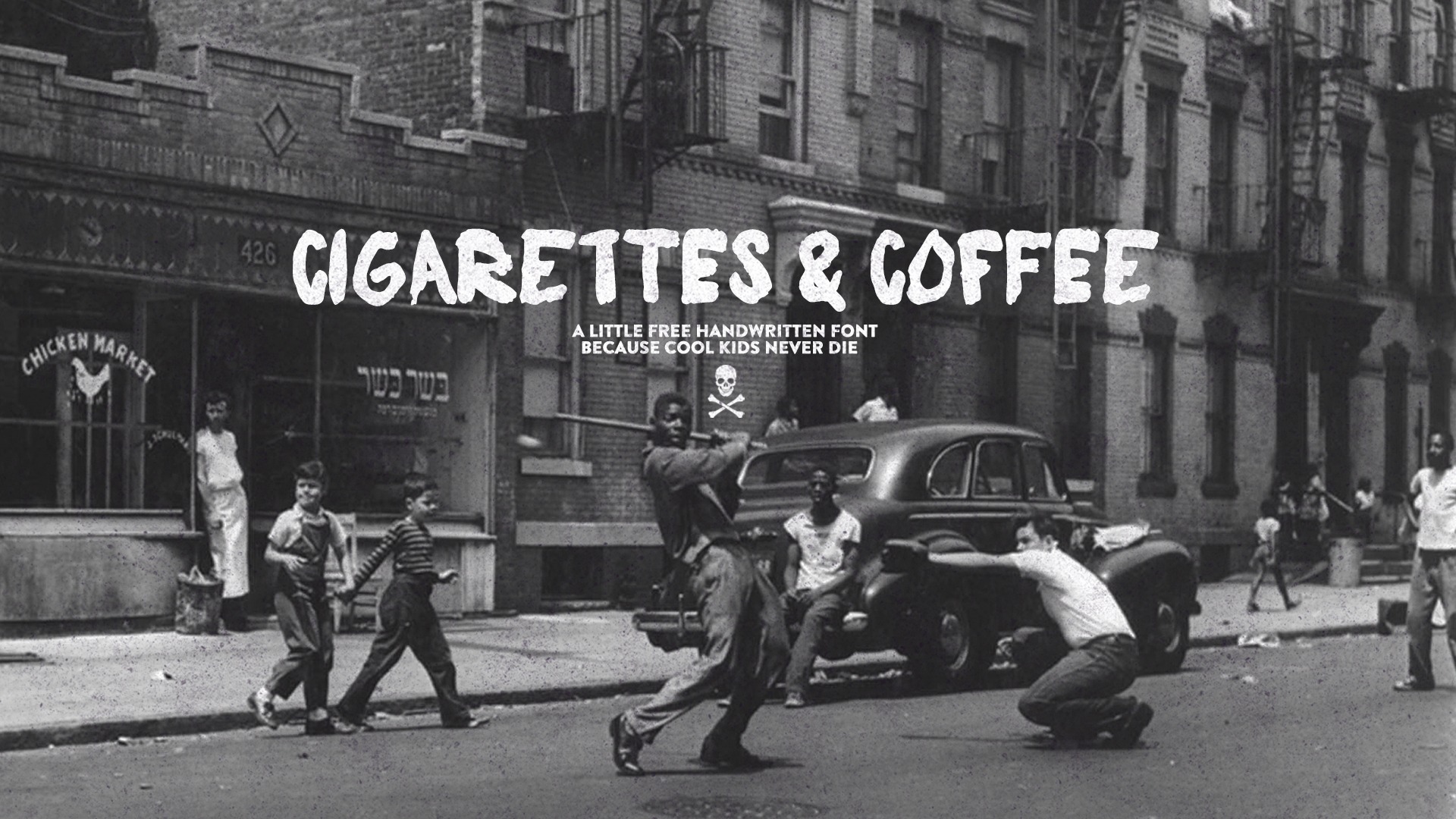 Beispiel einer Cigarettes and Coffee-Schriftart