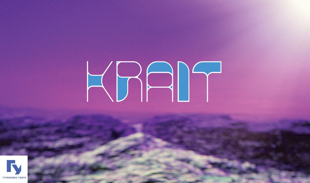 Beispiel einer Krait-Schriftart