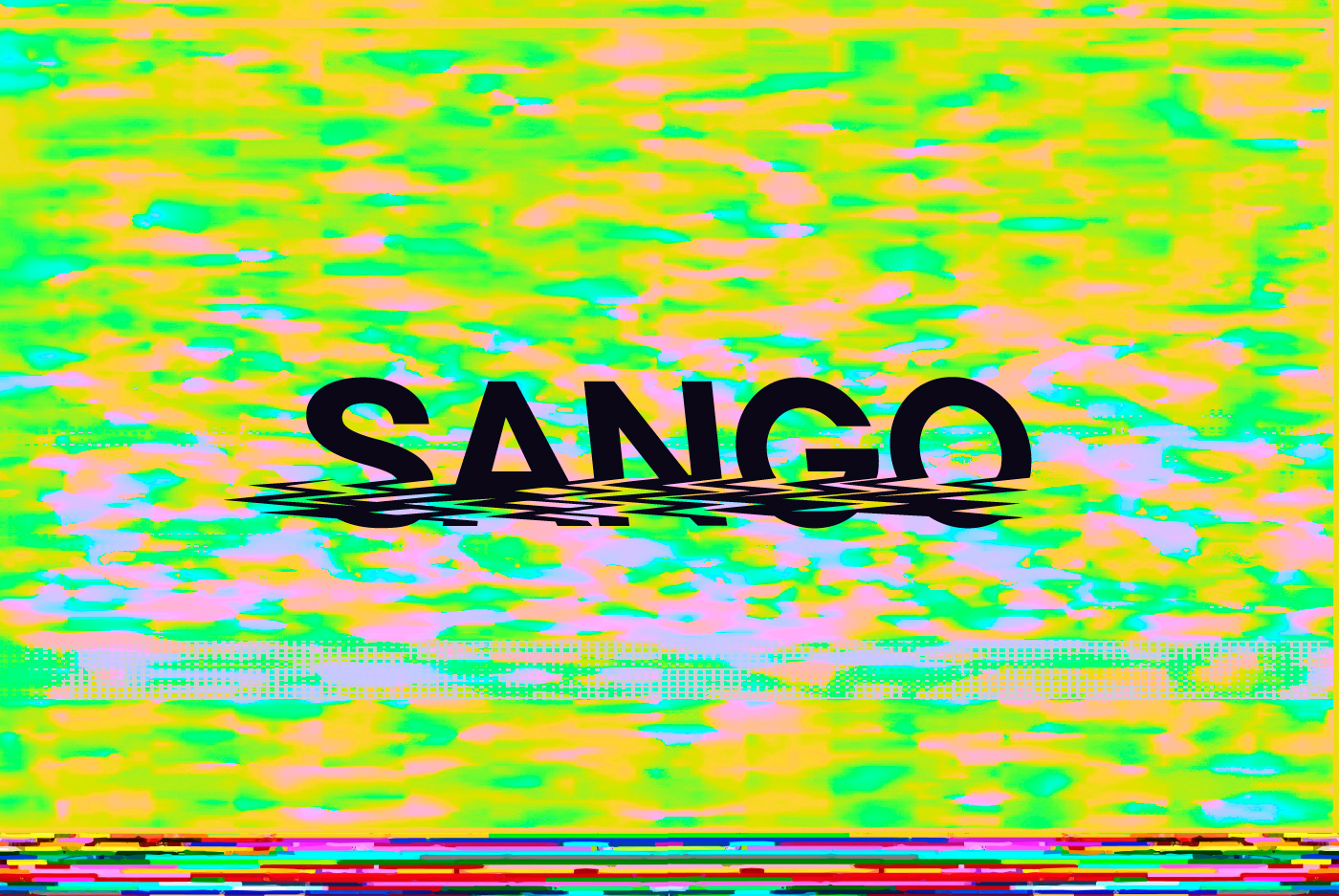 Beispiel einer Sango Uppercase Static-Schriftart