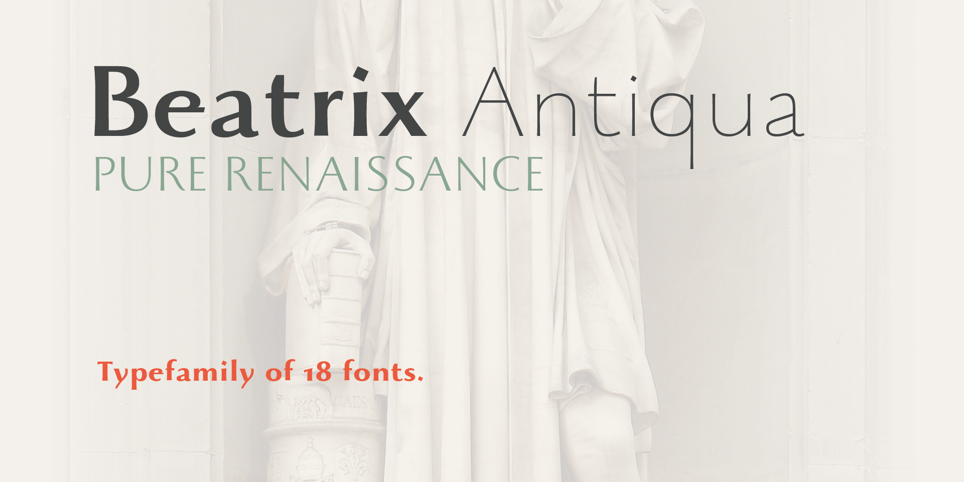 Beispiel einer Beatrix Antiqua-Schriftart