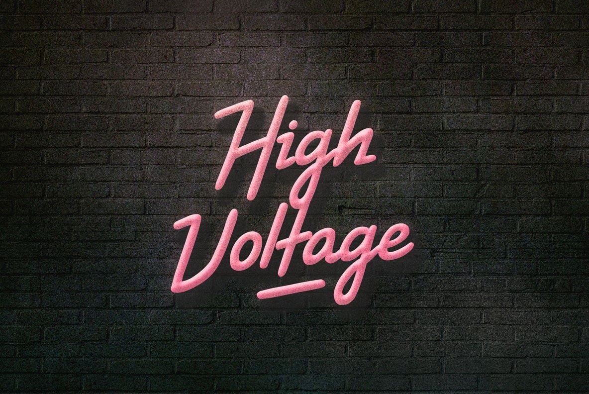 Beispiel einer High Voltage Regular-Schriftart