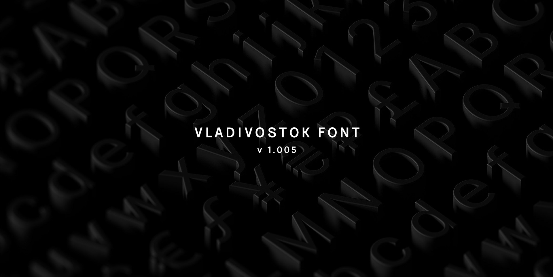Beispiel einer Vladivostok-Schriftart