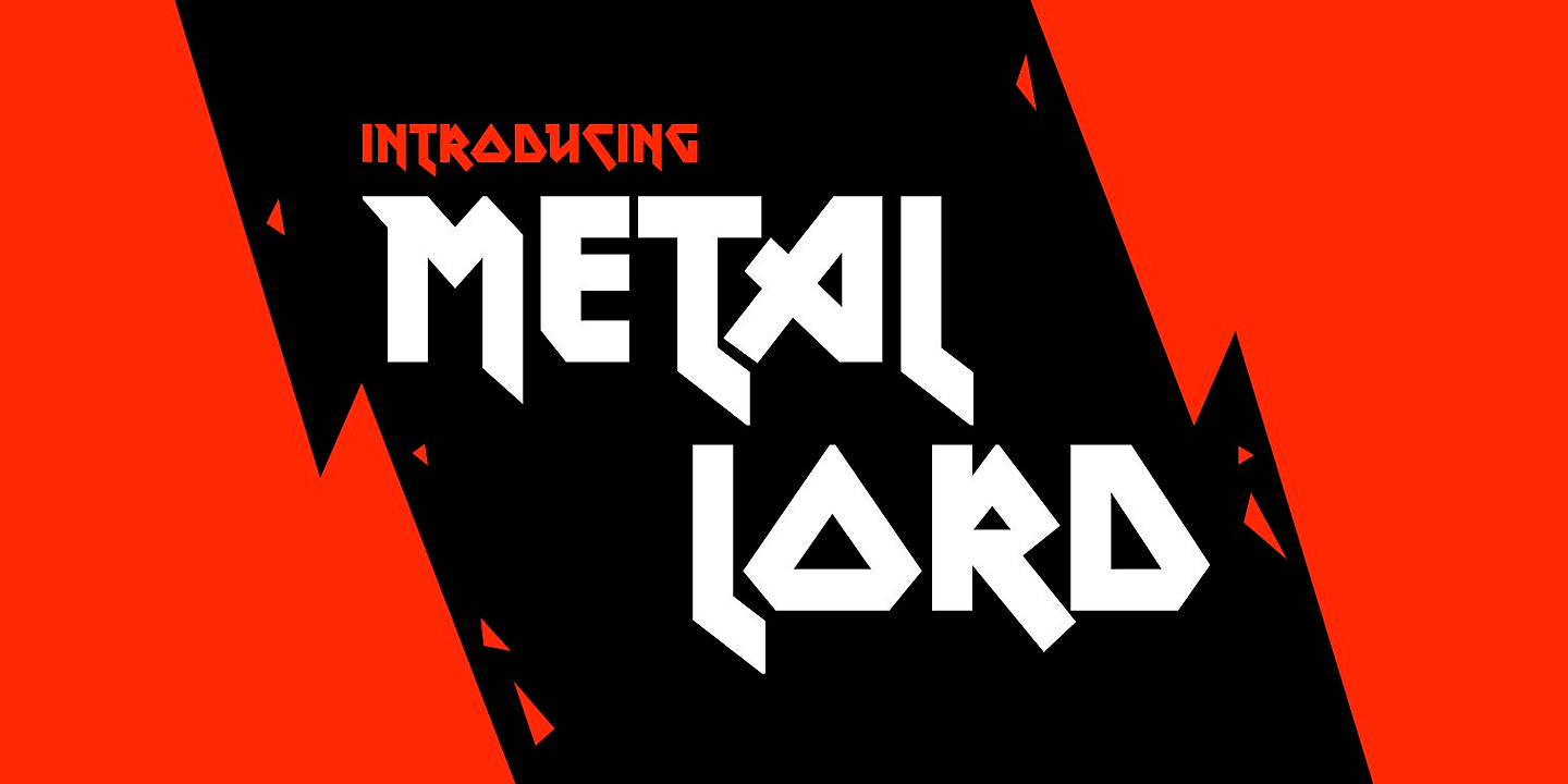 Beispiel einer Metal Lord-Schriftart