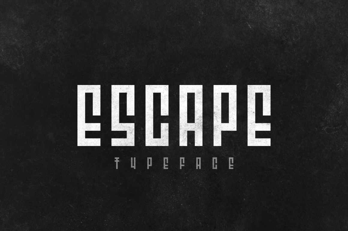 Beispiel einer Escape-Schriftart
