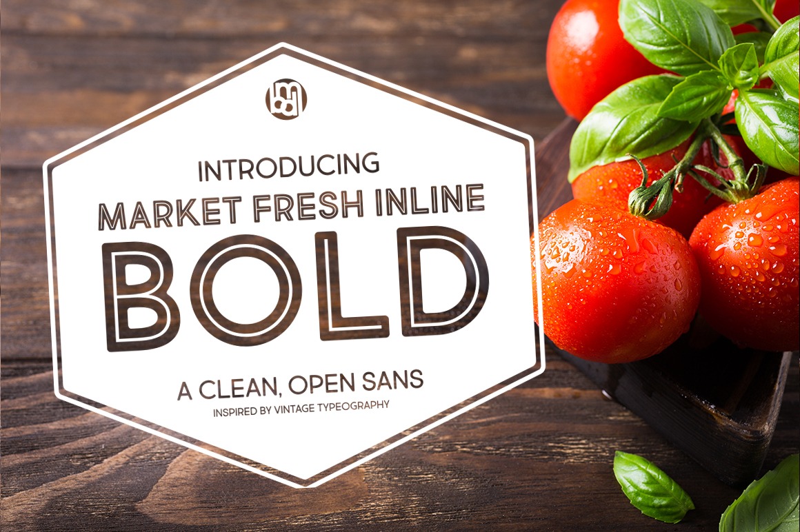 Beispiel einer Market Fresh Bold-Schriftart