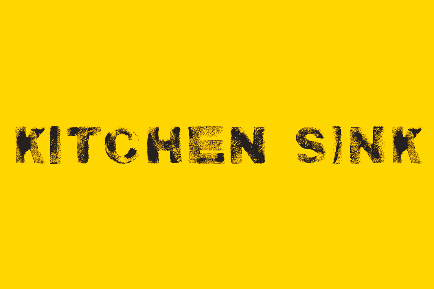 Beispiel einer Kitchen Sink Regular-Schriftart