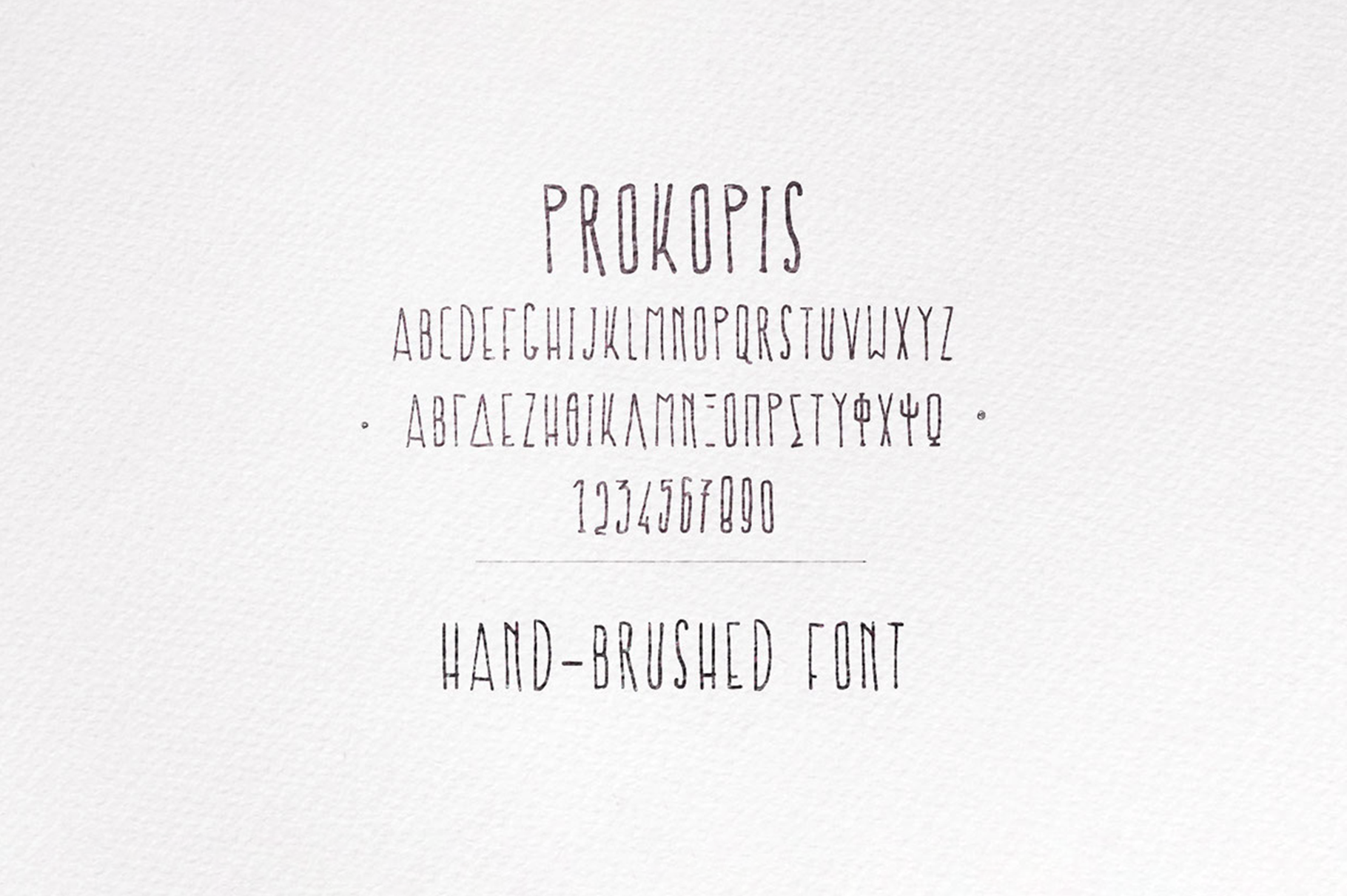 Beispiel einer Prokopis Regular-Schriftart