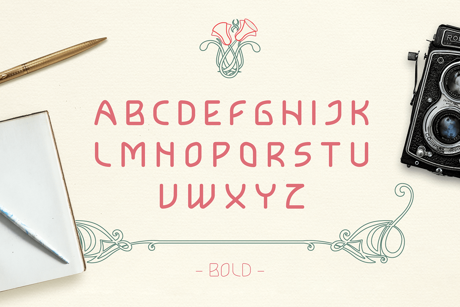 Beispiel einer Lokka Bold-Schriftart