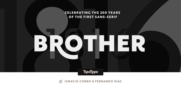 Beispiel einer Brother 1816 Thin Italic-Schriftart