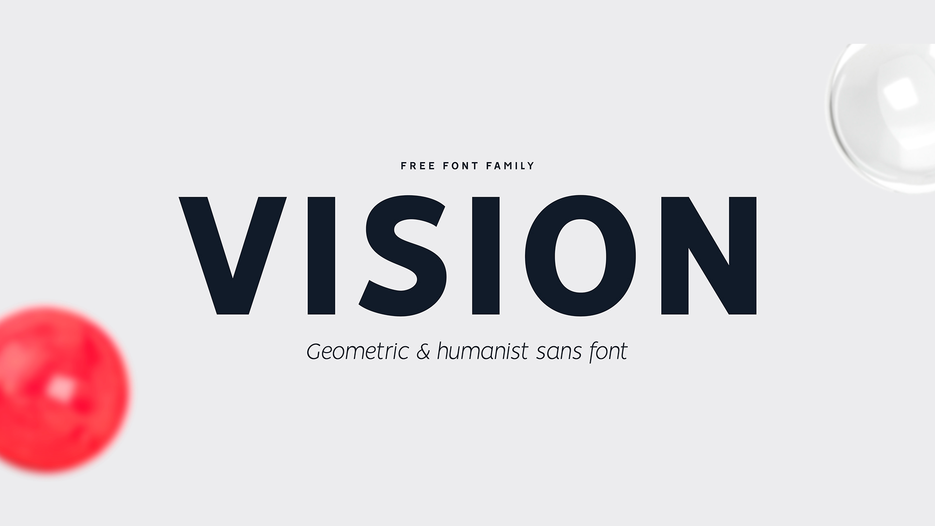 Beispiel einer Vision Black-Schriftart