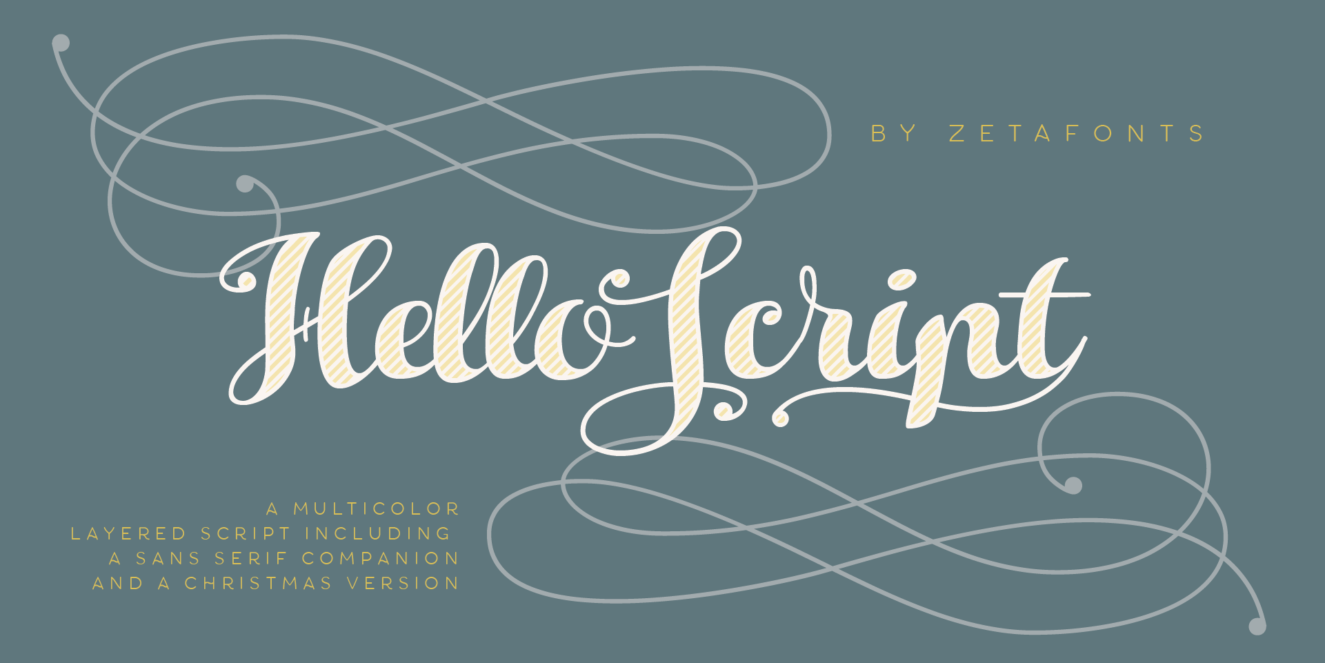 Beispiel einer Hello Christmas Fill Trial-Schriftart