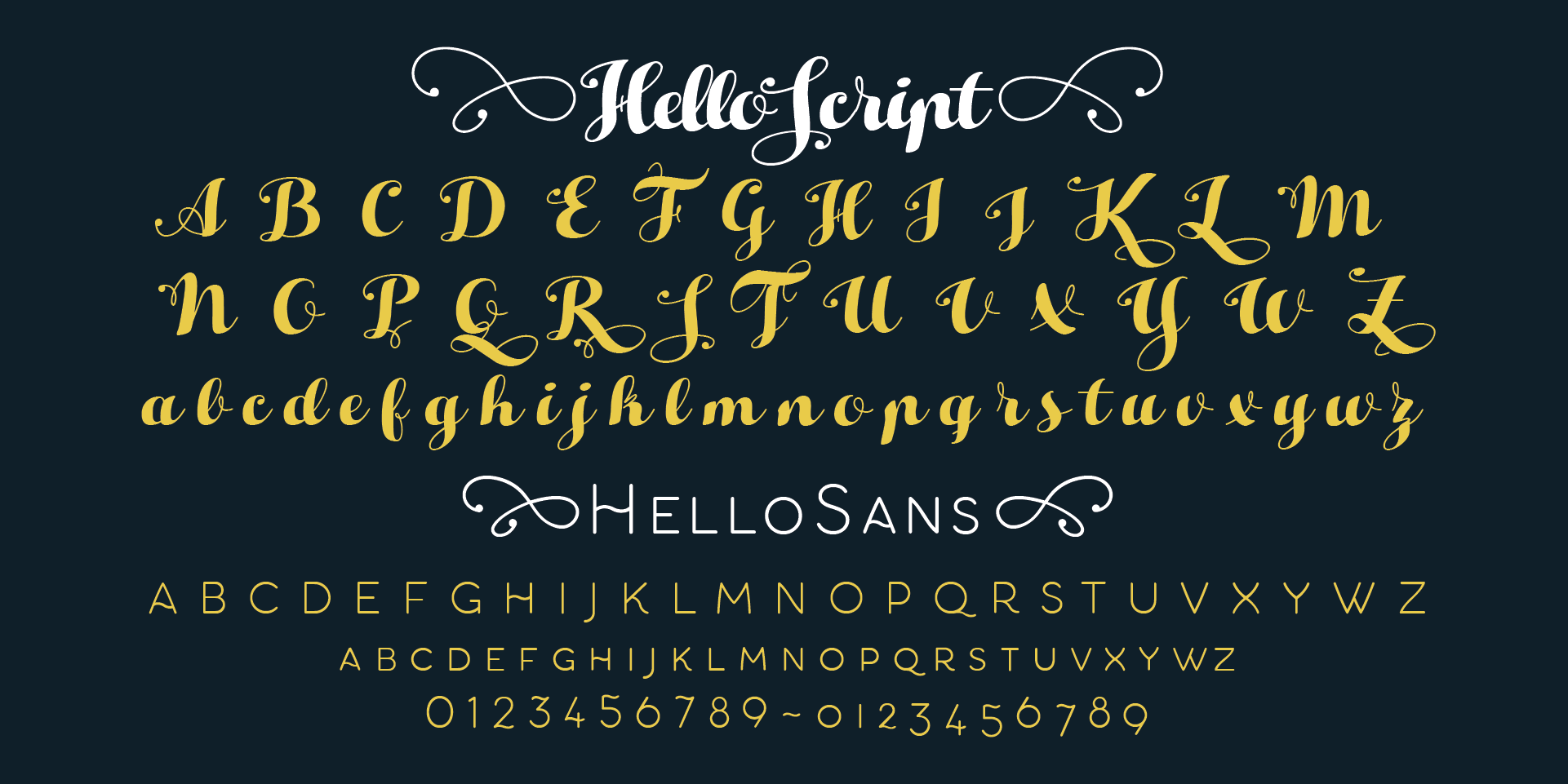 Beispiel einer Hello Christmas Fill Trial-Schriftart