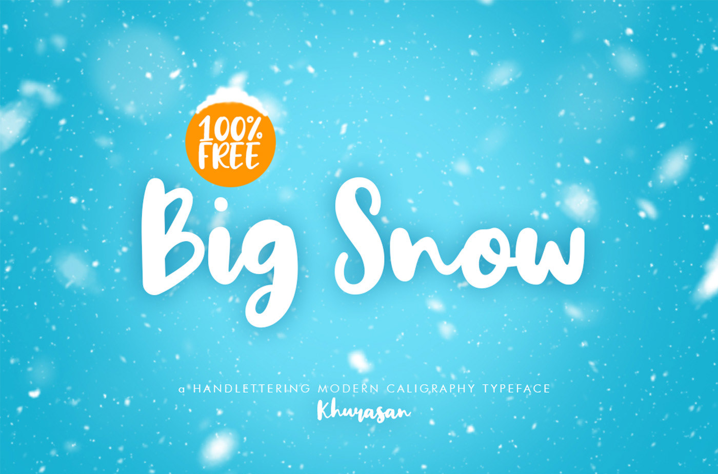 Beispiel einer Big Snow-Schriftart