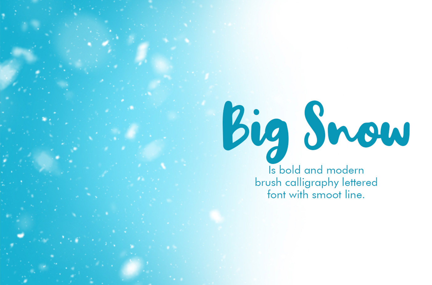 Beispiel einer Big Snow Regular-Schriftart