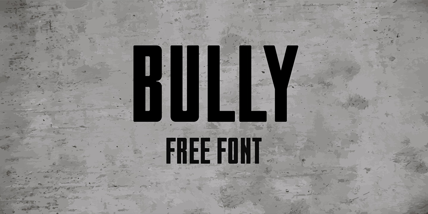 Beispiel einer Bully-Schriftart