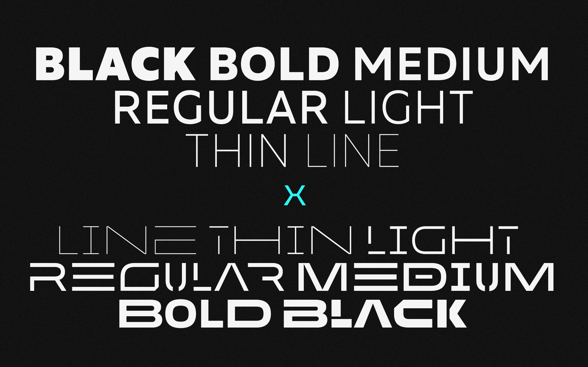 Beispiel einer MADE Future X Black-Schriftart