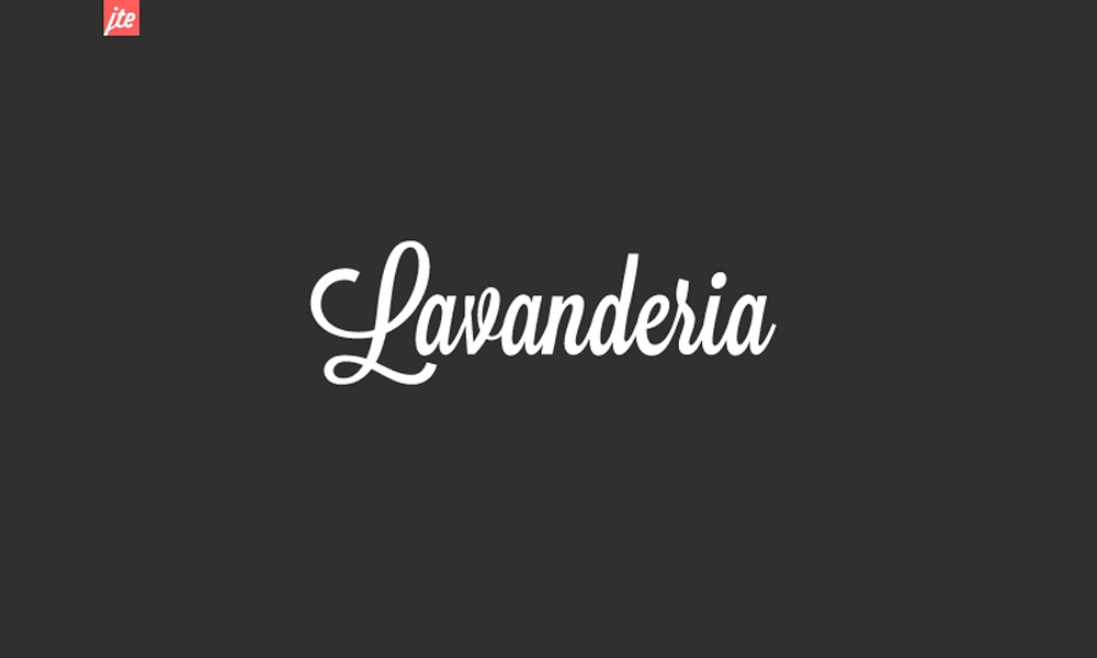 Beispiel einer Lavanderia-Schriftart
