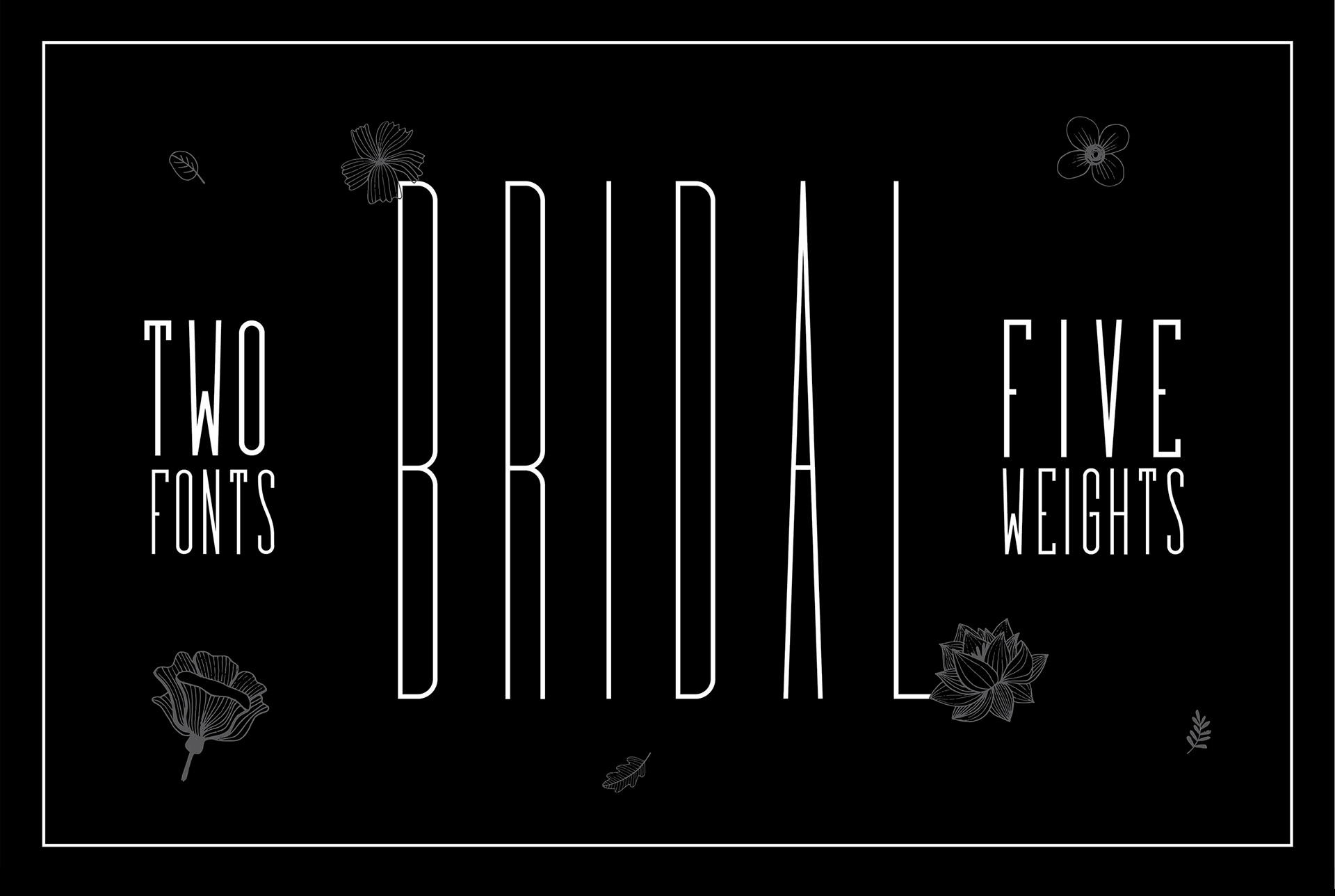 Beispiel einer Bridal Light-Schriftart