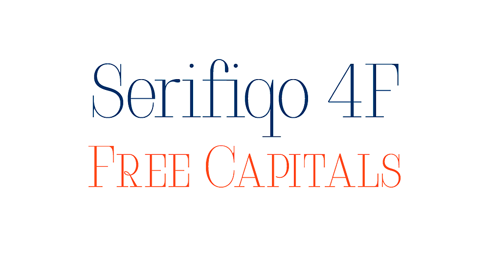 Beispiel einer Serifiqo 4F-Schriftart