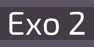 Beispiel einer Exo 2 Extra Bold-Schriftart