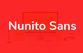 Beispiel einer Nunito Sans-Schriftart