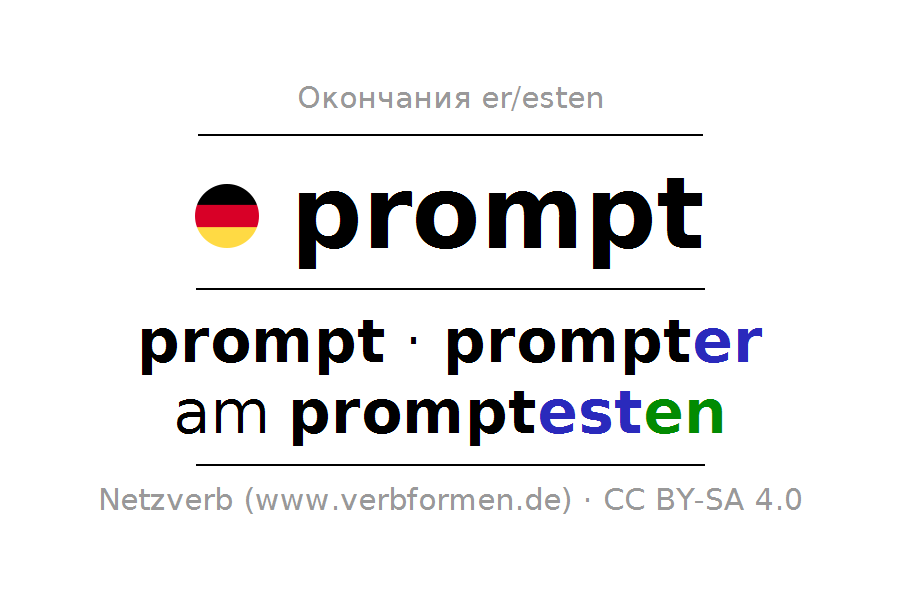 Beispiel einer Prompt Medium-Schriftart