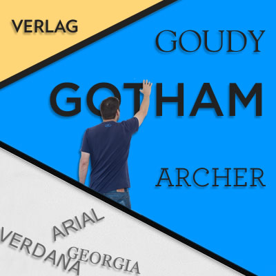 Beispiel einer Gotham Screen Smart Medium-Schriftart