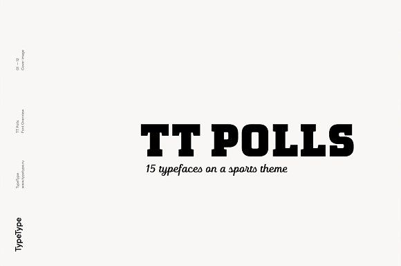 Beispiel einer TT Polls Thin-Schriftart