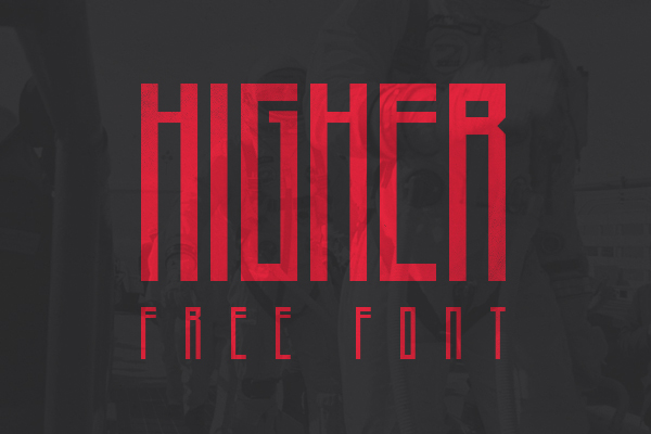 Beispiel einer Higher Regular-Schriftart