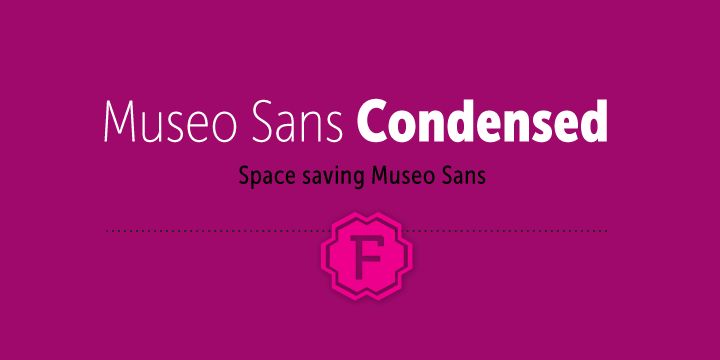 Beispiel einer Museo Sans Condensed  300-Schriftart