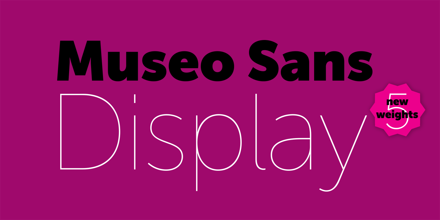 Beispiel einer Museo Sans Display-Schriftart